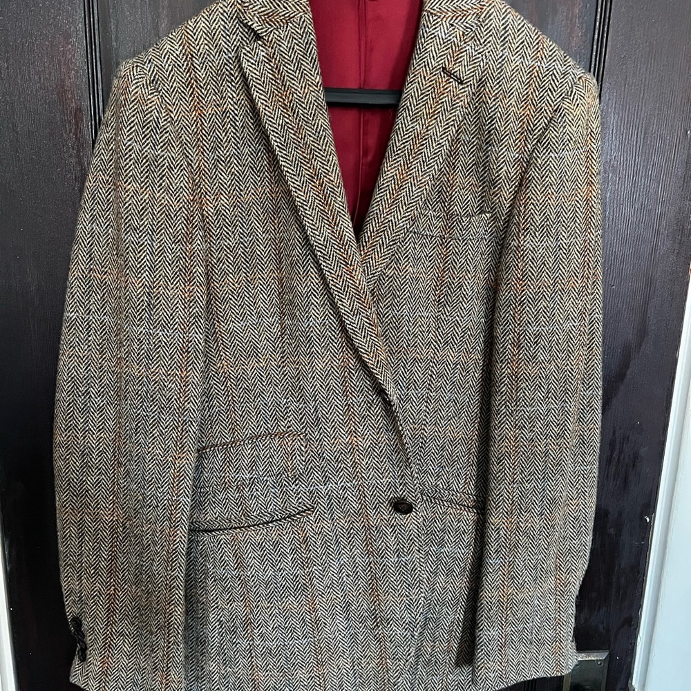 Harris Tweed Hawes & Curtis Herringbone Blazer